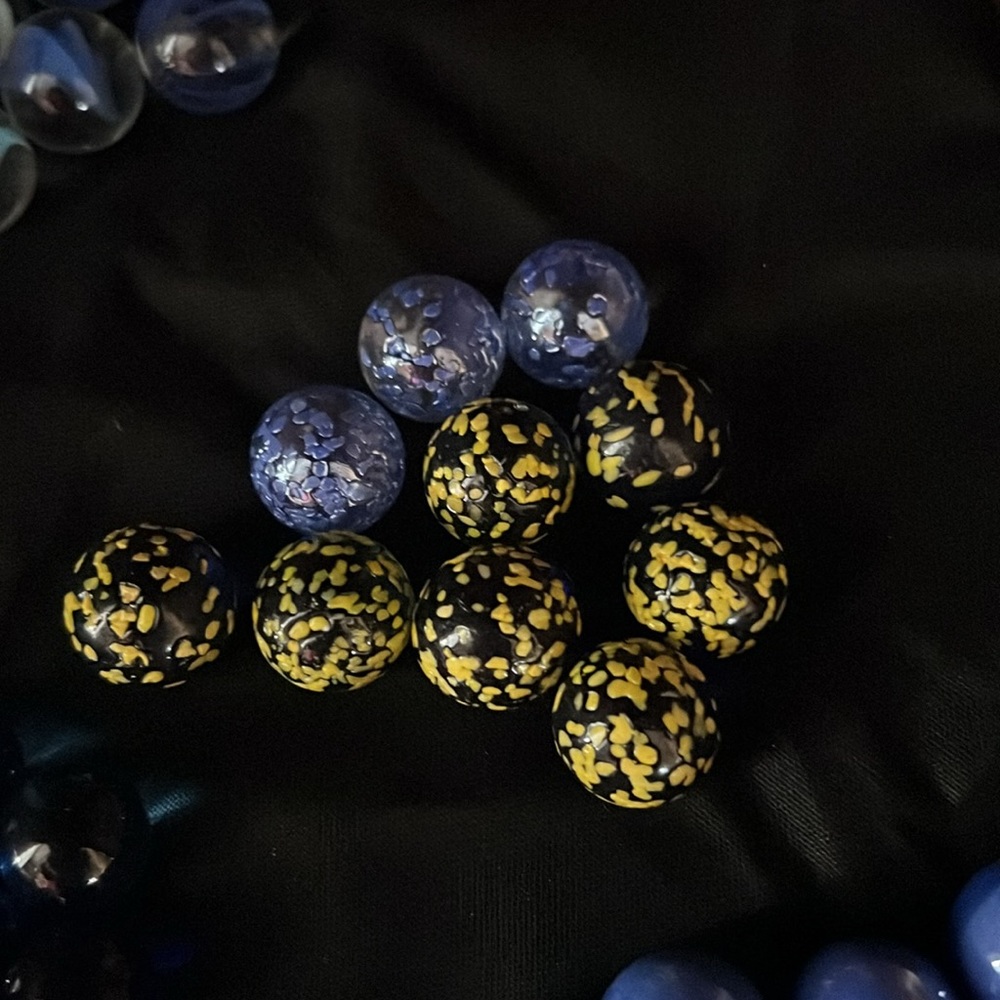 Super Cool Vintage Shades of Blue Marble Collection with 1 Shooter - Picture 3 of 8